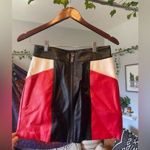 Urban Outfitters leather mini skirt- size small